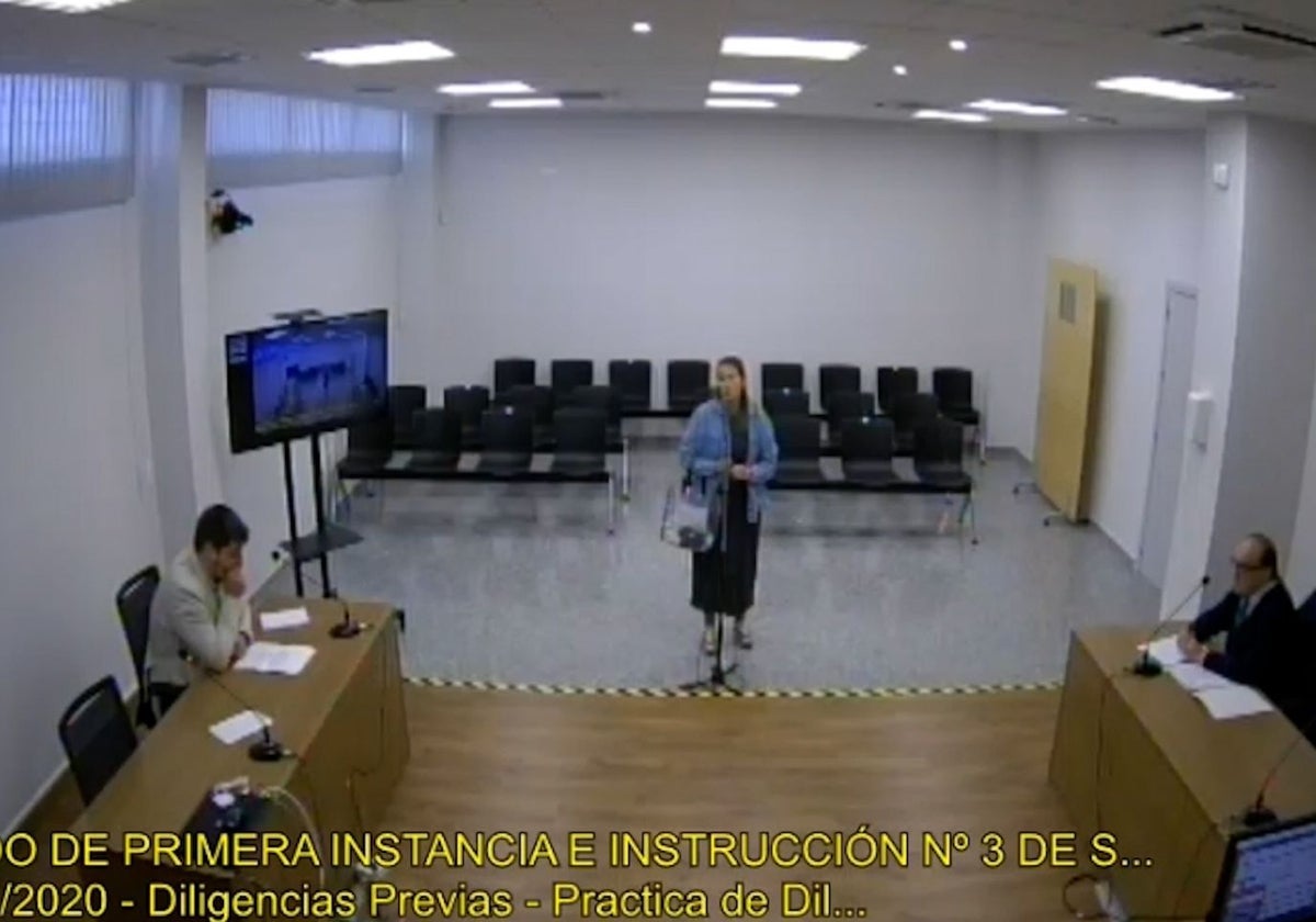 Declaración como testigo de una vecina de Albaida del Aljarafe cuyo voto por correo se está investigando